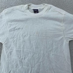 Vintage Blank White BVD Shirt Mens XS/Small Crewneck Combed Cotton Plain Tee