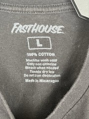 Fasthouse Speed Freaks T Shirt Mens Large Black Graphic Skull Cotton Tee