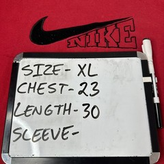 Vintage Nike Embroidered Center Swoosh Spellout Gray Tag USA Red Adult XL Vtg