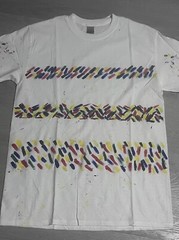 90’s Style Contemporary Colors Hand Painted Tshirt