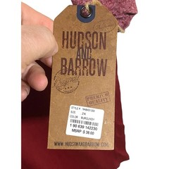 Hudson and Borrow Red Colorblock Shirt Mens 2X Classic Preppy Casual Neutral Y2K