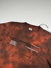 BNWT CP Company Jersey 24/1 T-Shirt in red/ black tie dye. XS. / P2P 19”