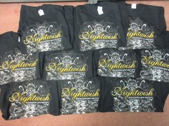 10x WHOLESALE LOT NIGHTWISH FORMS MOST BEAUTIFUL BAND CONCERT MUSIC SHIRT MEDIUM