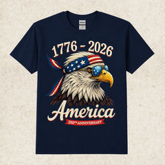250 Years America Anniversary 1776 Bald Eagle 250th Birthday US Flag T-Shirt