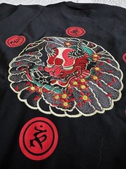 Niepce Red Demon Embroidered Japanese Streetwear Black T-Shirt Men’s XL – NWT
