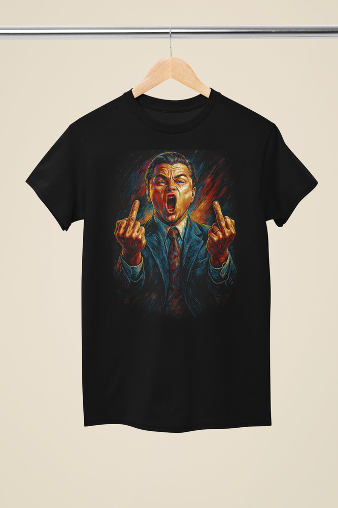 Inspired Movie Film Poster Drawing ‘The Wolf of Wall Street’ Unisex Tee (MO 151)