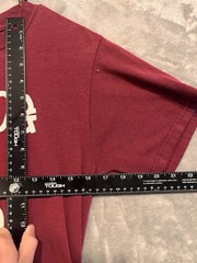 Vintage Jerzees T-Shirt Bulldog Graphic Small Maroon Classic Fit