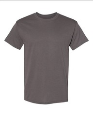 Hanes 5170 5XL EcoSmart Crewneck Short Sleeve Tee Pit to Pit 31″ Smoke Gray