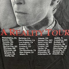Vintage David Bowie Shirt Mens XL Black A Reality Tour 2000 RARE Double-Sided