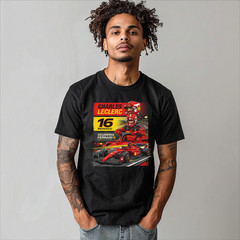 CHARLES LECLERC F1 CUSTOM DESIGN – T-Shirt Size S-5XL