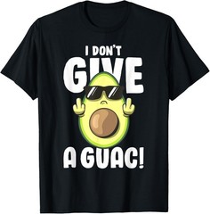 I Don’t Give a Guac Love Avocado Guacamole Funny Vegan T-Shirt
