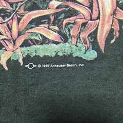 Vtg Gildan Budweiser 1997 XXL We Could’Ve Been Huge Iguana Shirt Mens 2XL Green