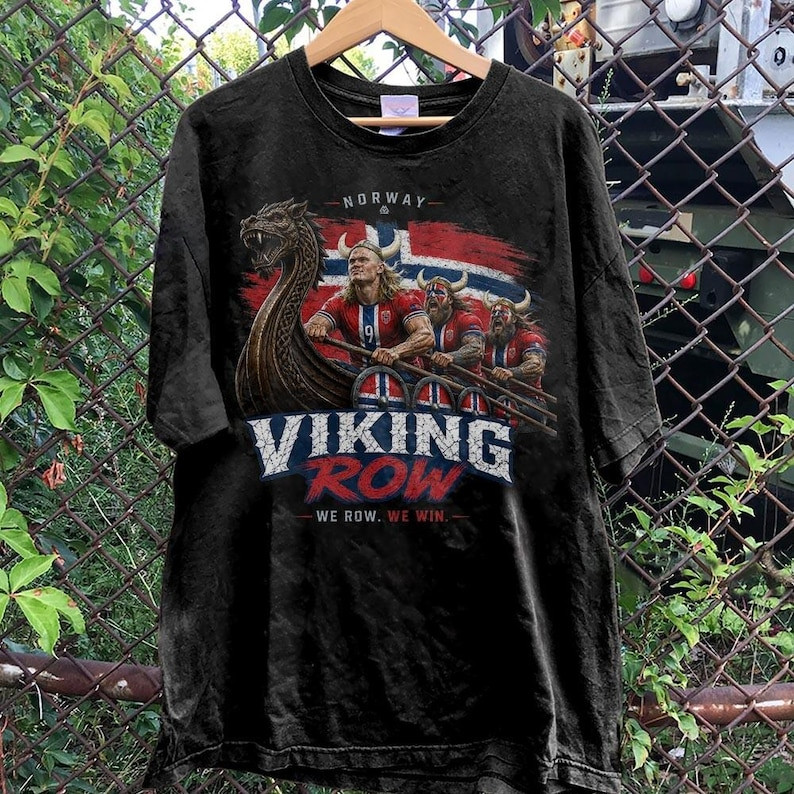 Retro Haaland Viking Vintage Shirt, Norway Soccer Shirt, Meme Shirt