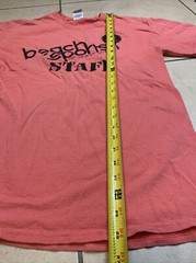 VINTAGE Beach Sports Body Glove Camp Staff Shirt Pink Surfing 90s 00s Double