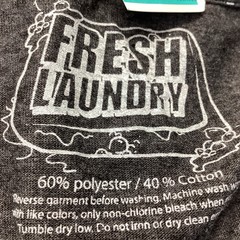 Fresh Laundry T Shirt Asian Signs Mens Size XL Tee Crewneck Speckled Gray NWOT
