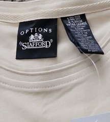 Stafford Options Men’s XL T-Shirt Crew Neck Super Soft Spring Yellow NWT Cotton