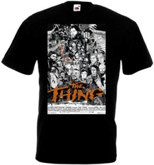 The Thing v82 T-shirt black movie poster horror John Carpenter all sizes S-5XL