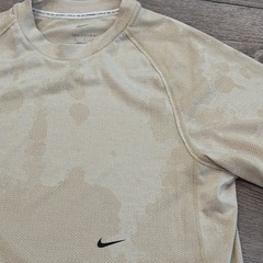 Nike Dri-FIT ADV Shirt Mens Small Tan Camo Training Top A.P.S. Running Athletic