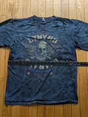 VTG Y2K Lynyrd Skynyrd Shirt Men Large Gimme Back My Bullets Blue Tie Dye