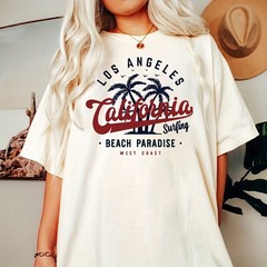 California Surf Paradise T-Shirt – Retro Los Angeles Beach Graphic Tee