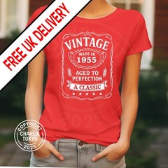 Mens 70th Birthday T Shirt 1945 Any Age any Year 40th 21st 30th 70th Gift Ladies