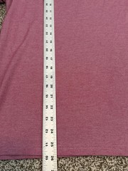 Scott James Shirt Mens Red/pink Henley Grandad Band Blade Collar Large