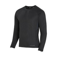 Carhartt Force Midweight Micro-Grid Long-Sleeve Base Layer Top, Black, Large,