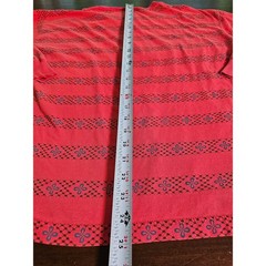 Dockers Long Sleeve Shirt Mens Large Red Striped Vintage Cotton Crewneck