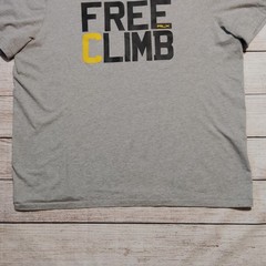 Ralph Lauren RLX Shirt Mens 2XL Gray Free Climb Graphic Tee Outdoor Crewneck
