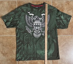 Y2K Contender Cheddar Money 100 Dollar Bill Green Short Sleeve Crew XL Tee Shirt