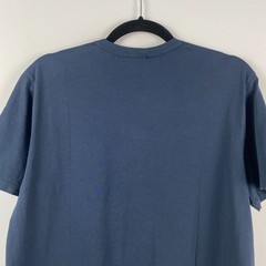 Buck Mason Curved Hem Pima T Shirt Mens Medium Ink Blue Short Sleeve Crew Neck