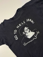 Iran Hostage Crisis Khomeini Graphic T Shirt 70s 80s Distressed M Vintage