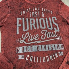 Affliction Thermal Shirt Men Large Y2K Fast And Furious Division Reversible