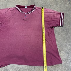 Vtg 90s Sun Faded Blank T-Shirt Medium Red Men Distressed Worn Skate Punk Grunge