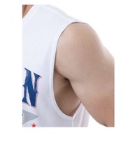 Way To Celebrate Men’s White American Custom Pickup Graphic Muscle Tank Top