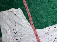 90s Vintage Jerzees Combed Cotton White Speckled Multicolor Splatter Shirt VTG b