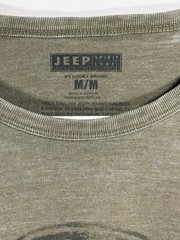 Jeep Logo Lucky Brand Shirt Men’s M Long Raglan Sleeve Casual Outdoors Enduro
