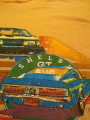 Vintage Ford Mustang Shelby GT Boss Shirt Size Large 80s Tee Ford Motors USA
