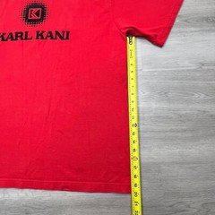 Karl Kani Graphic T-Shirt Size XXL Embroidered Logo Hip Hop Streetwear Red