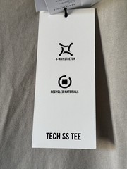 Kenneth Cole Medium Active Tech T-Shirt Mountain Rock Gray Stretch $49