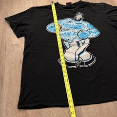 Lowbrow Art Thug Life Adi Black Tee Tattooed Bluto Brutus Popeye Shirt 2XL