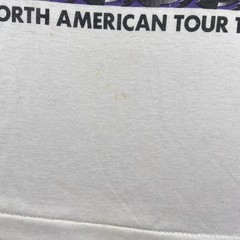 Vintage Rolling Stones Shirt Mens L White Concert Rock 80s Steel Wheels Tour
