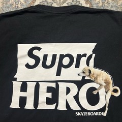 Supreme Antihero Skateboards Dog Tee Black T-Shirt Size Small SS22