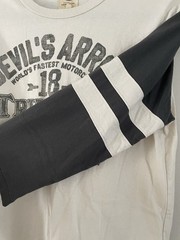 VTG. Lucky Brand Triumph DEVIL’S ARROW 3/4 Sleeve BONNEVILLE SPEED TRAILS 18 S