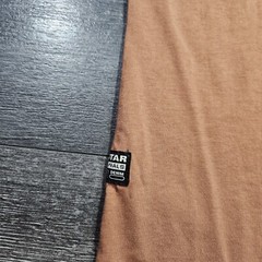 G Star Raw Lash T Shirt Mens XS Brown Curved Hem Organic Cotton Sustainable
