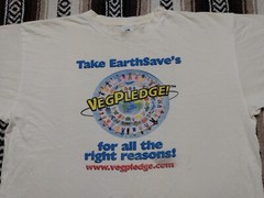 90s Vegetarian vtg T Shirt XL Beneficial T’s distress Vegpledge Vegan Promo tee