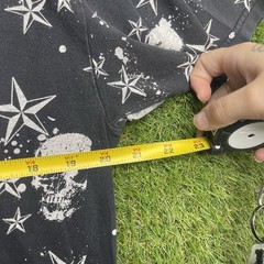 y2k Shirt Kids Large Mens Medium Cyber Grunge Star Skulls AOP All Over Print