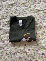 T-shirt with image of San Jose, Olive Green color Size L NWOT