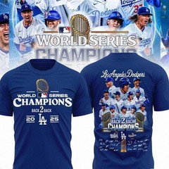 NEW SALE! Los Angeles Dodgers Back 2 Back World Series Champions 2025 Gifts