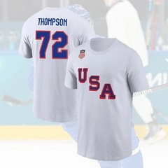 FASTSHIP – Tage #72 Thompson USA Hockey Team 2026 Player Name & Number for Fans